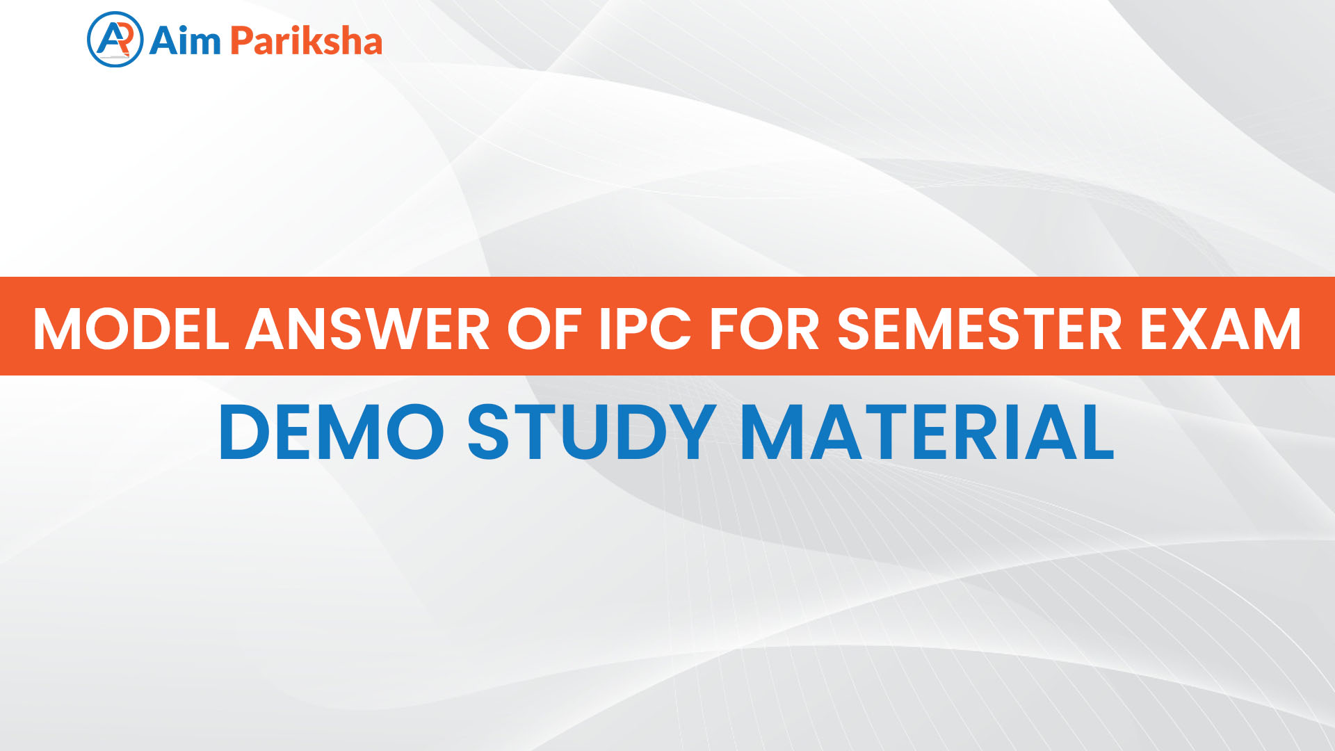 Model answer of IPC for Semester exam
