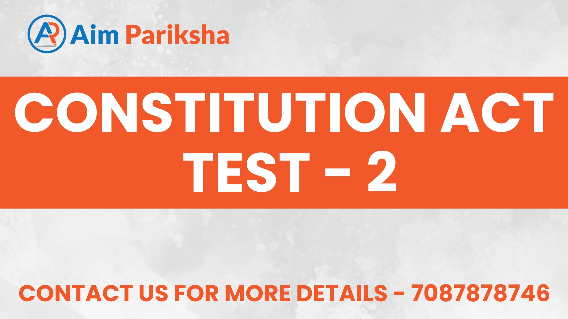 Constitution Act Test - 2