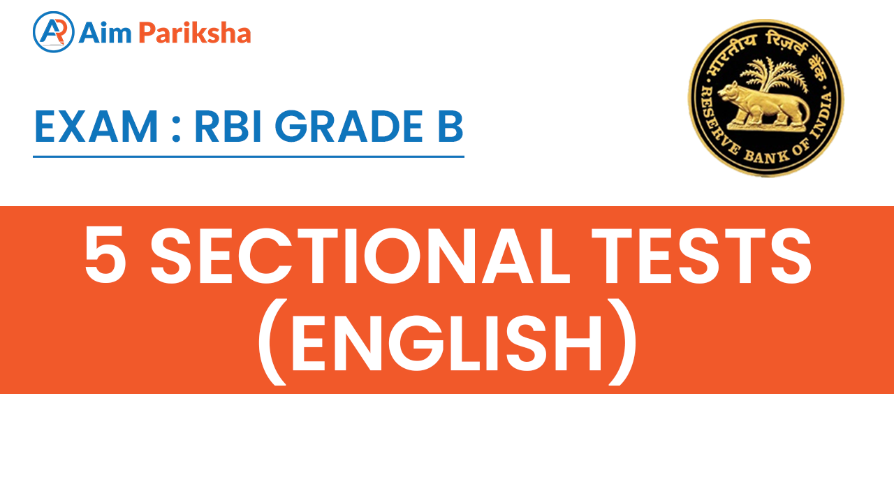 English Sectional 5 Test - RBI Grade B